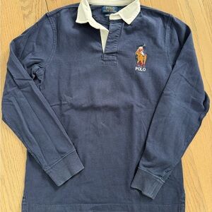 Polo by Ralph Lauren Classic Navy Long Sleeve Polo size small